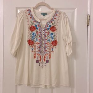 Embroidered blouse
